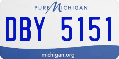 MI license plate DBY5151