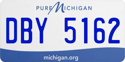 MI license plate DBY5162
