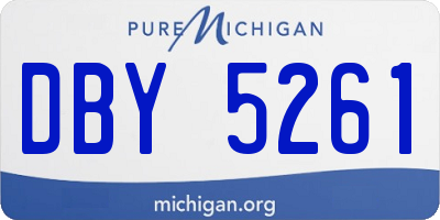 MI license plate DBY5261