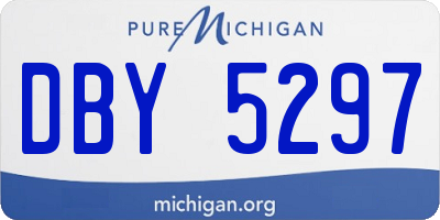 MI license plate DBY5297