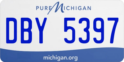MI license plate DBY5397
