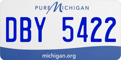 MI license plate DBY5422