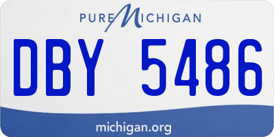 MI license plate DBY5486