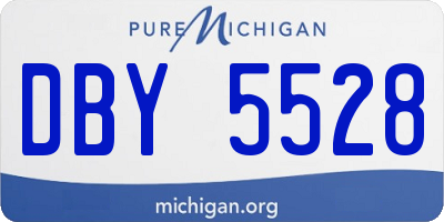 MI license plate DBY5528