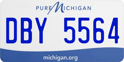 MI license plate DBY5564