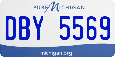 MI license plate DBY5569