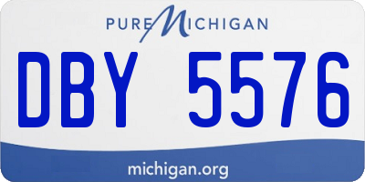 MI license plate DBY5576