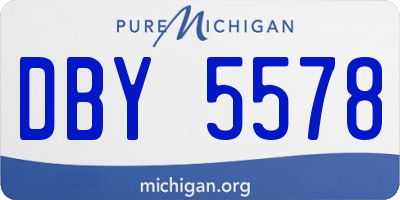 MI license plate DBY5578