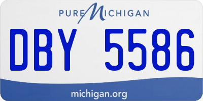 MI license plate DBY5586