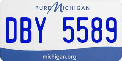 MI license plate DBY5589