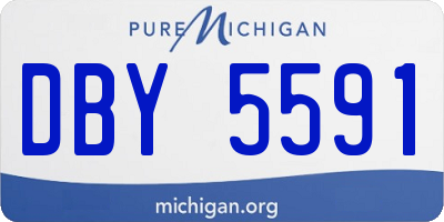 MI license plate DBY5591