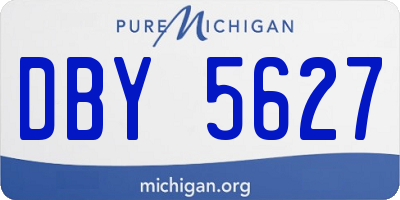MI license plate DBY5627