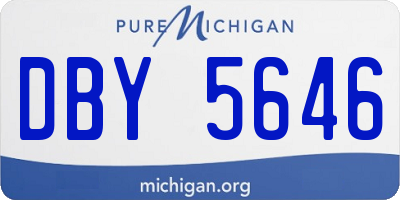 MI license plate DBY5646