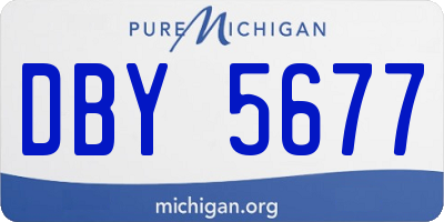 MI license plate DBY5677