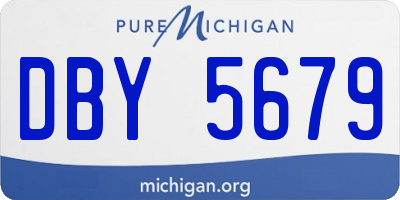 MI license plate DBY5679