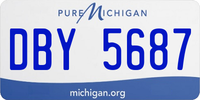MI license plate DBY5687