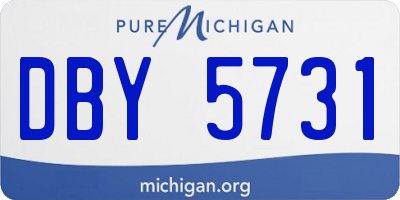 MI license plate DBY5731