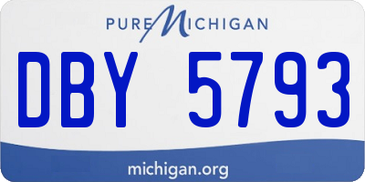 MI license plate DBY5793