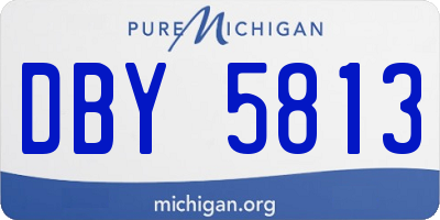 MI license plate DBY5813