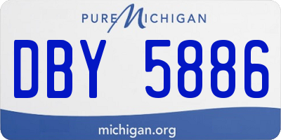 MI license plate DBY5886