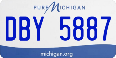 MI license plate DBY5887