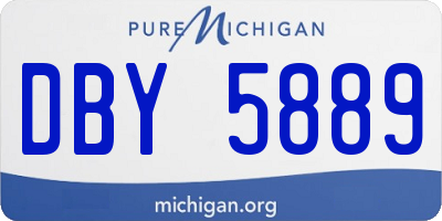 MI license plate DBY5889