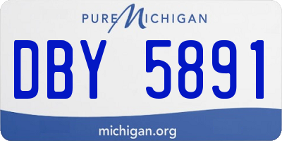 MI license plate DBY5891