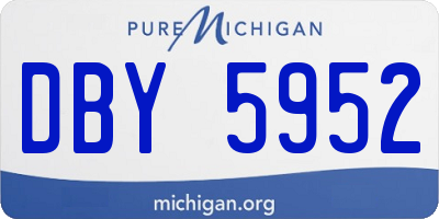 MI license plate DBY5952