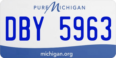 MI license plate DBY5963