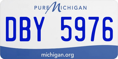 MI license plate DBY5976