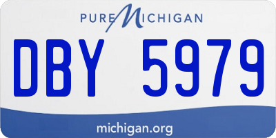 MI license plate DBY5979