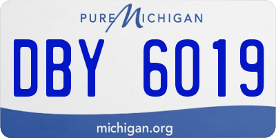 MI license plate DBY6019