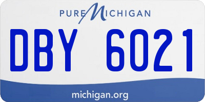 MI license plate DBY6021