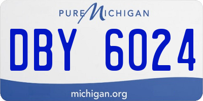 MI license plate DBY6024