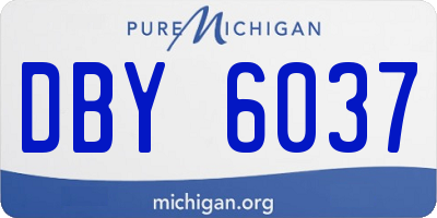 MI license plate DBY6037
