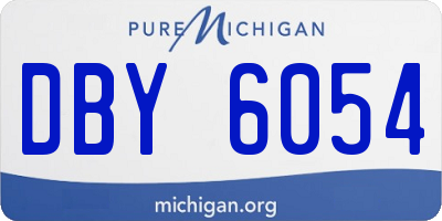 MI license plate DBY6054