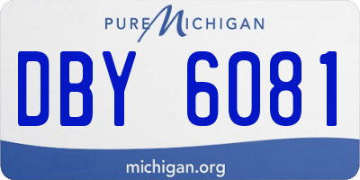 MI license plate DBY6081