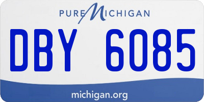 MI license plate DBY6085