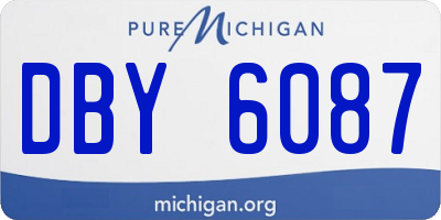 MI license plate DBY6087
