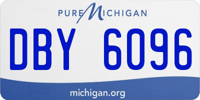 MI license plate DBY6096