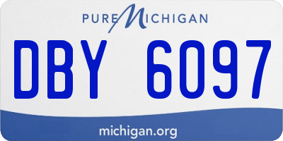 MI license plate DBY6097