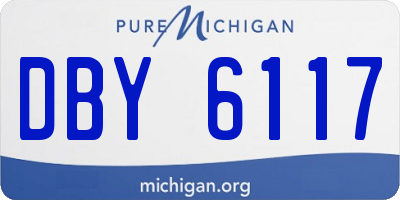 MI license plate DBY6117