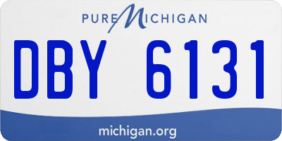 MI license plate DBY6131
