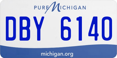 MI license plate DBY6140