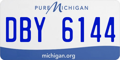 MI license plate DBY6144