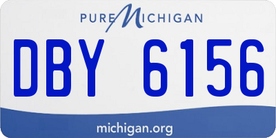 MI license plate DBY6156