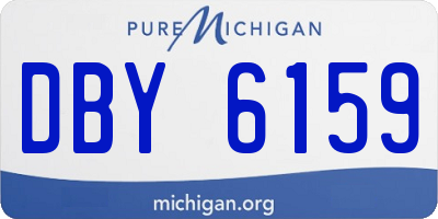 MI license plate DBY6159
