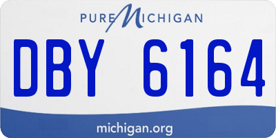 MI license plate DBY6164