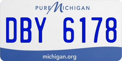 MI license plate DBY6178