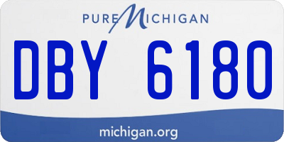 MI license plate DBY6180